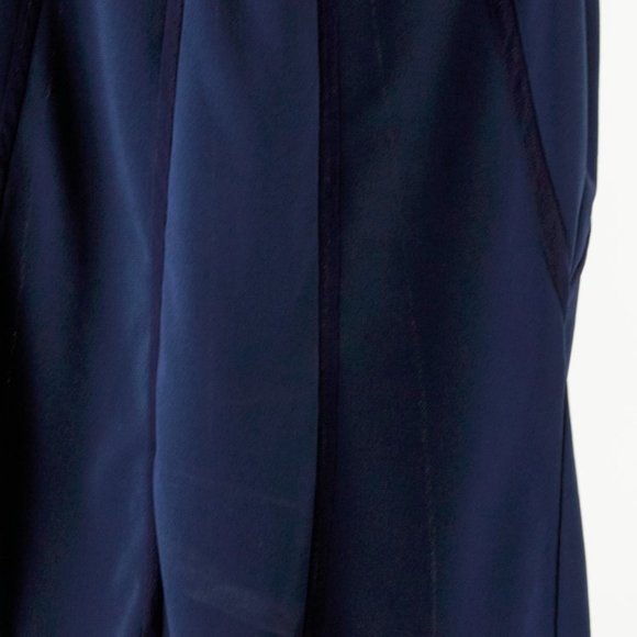 Vivienne Tam Vintage FW/98 Runway Navy Mesh-Stripe Sleeveless Top - Picture 5 of 6